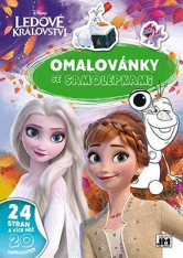 Omalovánky A4 se samolepkami Ledové království