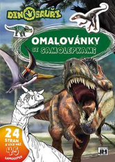 Omalovánky A4 se samolepkami Dinosauři