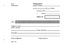 Výdajový pokladní doklad A6 jednoduchý NCR/43