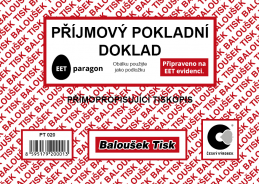 Příjmový pokladní doklad A6 NCR