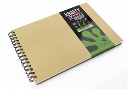 Skicák Krafty Artgecko A4 na šířku 40ls