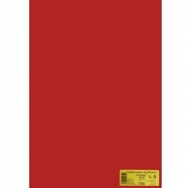 Kreslicí karton A3/225g/50ks červený