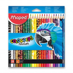 Trojhranné pastelky Maped Color´Peps Animals 24ks