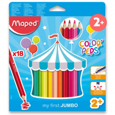 Trojhranné pastelky Maped Color Peps Jumbo 2+18ks