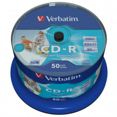 Verbatim CD-R 700MB 52x, 50ks potisknutelné