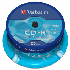Verbatim CD-R 700MB 52x, 25ks