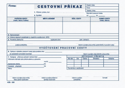 Cestovní příkaz A5/500