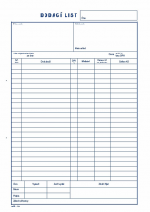 Dodací list A4 NCR/13