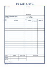 Dodací list A5 NCR/11