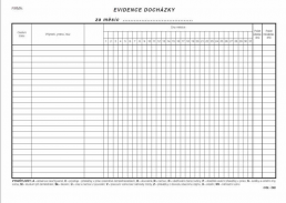 Evidence docházky A4/246