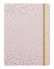 Zápisník A5 Filofax Notebook Confetti rose quartz