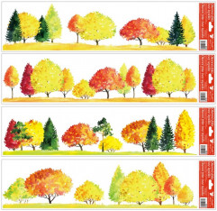 Okenní fólie Podzimní stromy