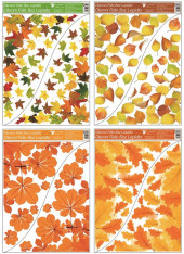 Okenní fólie 42x30cm Podzimní listí