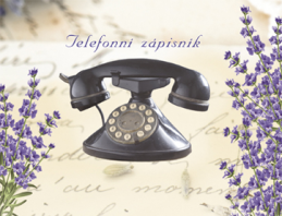 Telefonní zápisník Lamino 9,2x7cm 80ls