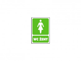 Samolepka WC ženy