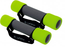 Činky molitanové s páskem LIFEFIT® PLUS 2x1,5 kg
