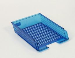 Zásuvka A4 PVC transparentní modrá