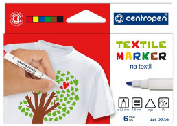 Popisovač na textil Centropen 2739 sada 10ks