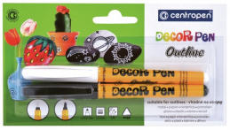 Popisovače Centropen 2628/2 Decor Pen Outline