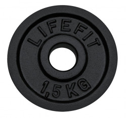 Kotouč LIFEFIT® 1,5kg, kovový, pro 30mm tyč