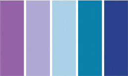Papír hedvábný barevný mix fialovo-modrý