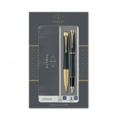 Sada plnicí pero a kuličkové pero Parker Urban Matt Black GT