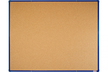 Korková tabule BoardOK 1500x1200mm modrý rám