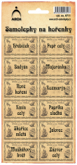 Samolepky na kořenky 12ks Koření světa