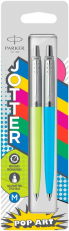 Kuličkové pero Parker Jotter Originals PopArt Duo lime/sky blue 2ks
