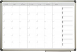 Plánovací tabule měsíční 900x600mm AL rám