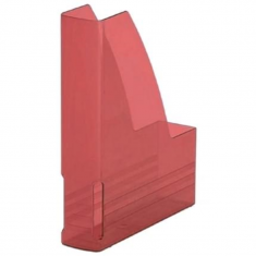 Archivační box A4 PVC transparentní červená