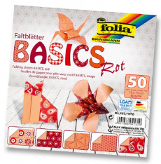 Papír na origami Basics červený