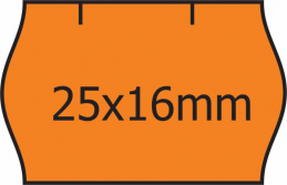 Etikety do kleští CONTACT/25x16/oranžové