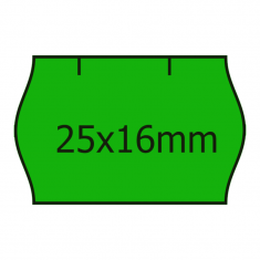 Etikety do kleští CONTACT/25x16/zelené