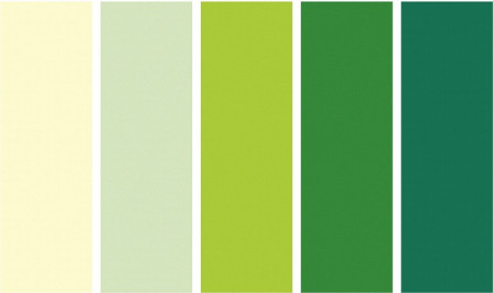 Papír hedvábný mix zelených barev
