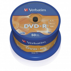 Verbatim DVD-R 4.7GB 16x, 50ks