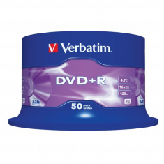 Verbatim DVD+R 4.7GB 16x, 50ks
