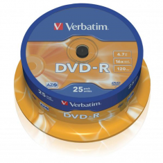 Verbatim DVD-R 4.7GB 16x, 25 ks