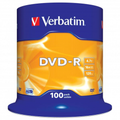 Verbatim DVD-R 4.7GB 16x, 100ks