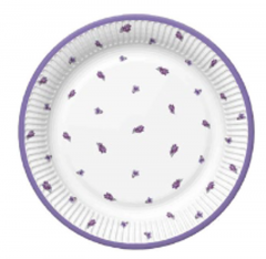 Papírový talíř Lavender 8ks