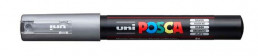 Popisovač PC-1M uni Posca Extra stříbrný