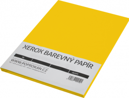 Barevný kancelářský papír žlutá intensivní tmavá A4 160g 50ls