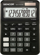 Stolní kalkulačka SENCOR SEC 372T/BK černá