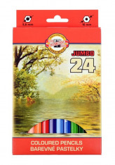 Pastelky KOH-I-NOOR Jumbo 24ks