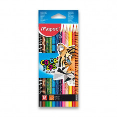 Trojhranné pastelky Maped Color Peps Animals 12ks