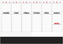 Kalendář Mapa A2 stolní týdenní
