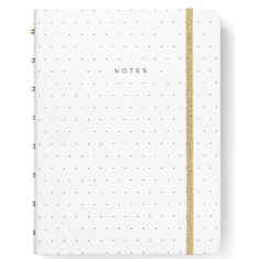 Zápisník A5 Filofax Notebook Moonlight Bílá