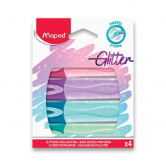 Zvýrazňovače Maped Fluo Peps Classic Glitter 4ks