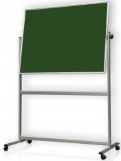 Oboustranná pojízdná tabule s kolečky 900 x 1200 mm / zelená