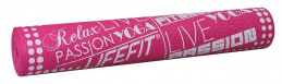 Gymnastická podložka LIFEFIT SLIMFIT, 173x58x0,4cm, světle růžová